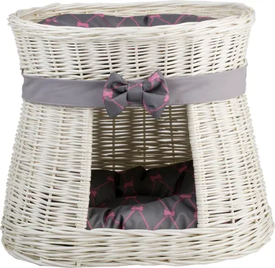 Obrázek produktu pro Oválný krémový domek pro kočky / koš pro kočky / věž pro kočky 50X40 H45 CM