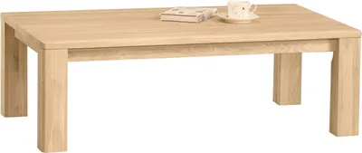 Produktbild von Couchtisch teilmassiv Farbe: Weiß 39x120x75 cm Wohnzimmermöbel Wohnzimmereinrichtung