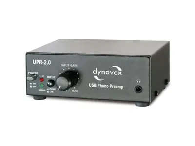 Zdjęcie produktu dla Przedwzmacniacz gramofonowy USB Dynavox UPR-2.0 srebrny