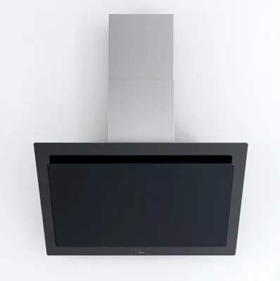 Image de Hotte décorative inclinée 90cm 467m3/h verre noir - Novy - 7830 -