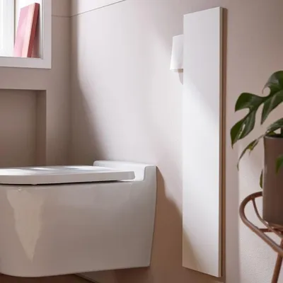 Zdjęcie produktu dla emco asis pure moduł WC, podtynkowy, zawias drzwiowy prawy, szklany front na całej długości, 600x170mm, 975528409