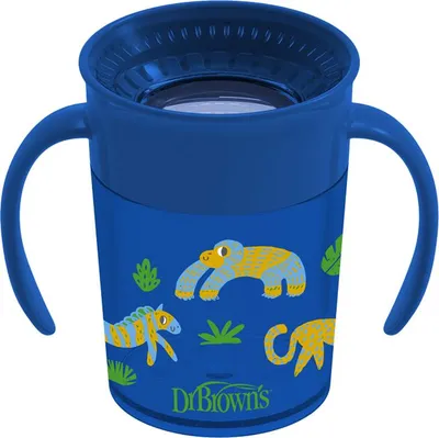 Imagen del producto de DR. BROWN'S, biberón Cheers360, para bebés mayores de 6 meses, 200 ml, color azul