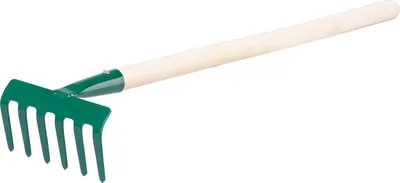 Immagine prodotto di Rastrellino da giardino FED 109/550, 06 denti, rastrello, manico in legno