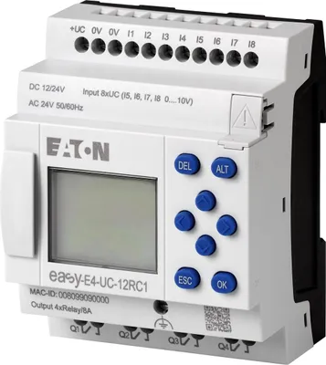 Zdjęcie produktu dla EATON EASY-E4-UC-12RC1 197211 Przekaźnik sterujący 12/24VDC 24VAC 8DE jego