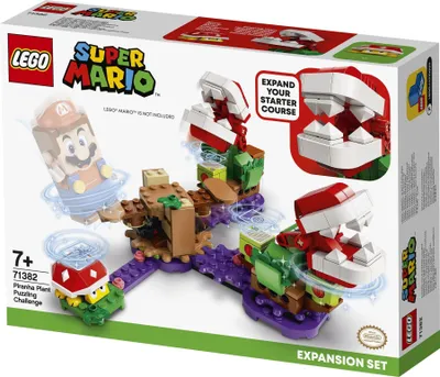 Produktbild von LEGO 71382 Super Mario Piranha-Pflanzen-Herausforderung – Erweiterungsset, Limonadendschungel, sammelbares modulares Spielset mit Stacheliger Figur