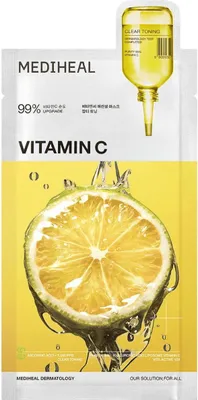 Image de MEDIHEAL Vitamin C Essential Mask Clear Toning 24 ml - masque en feuille à la vitamine C