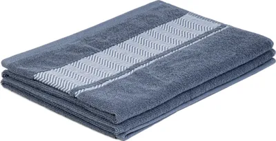 Produktbild von Handtücher Handtuch Badetuch MAIARA Baumwolle mit Ziernähten blau 70x130 cm HOMLA
