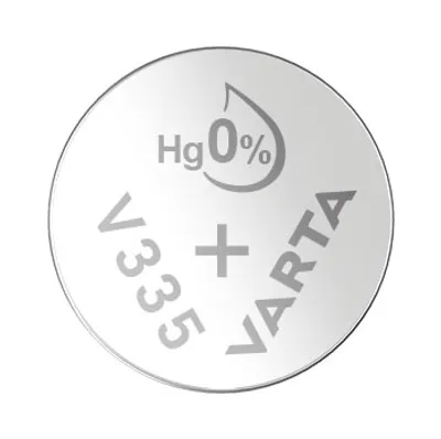Obrázok produktu pre Varta V335, Batéria na jedno použitie, Strieborný oxid (S), 1,55 V, 1 kusov, 6 mAh, 1,3 mm