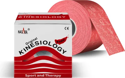 Produktbild von NASARA - Kinesiologie Tape - 5 m x 50 mm - Rot