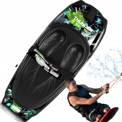 Produktbild von SereneLife Kneeboard Wassersport –Wakeboard mit Schlaufe, Surfbrett-mit Verstellbarem Gurt, Sommeraktivitäten für Sportbegeisterte, Sommer Wassersport