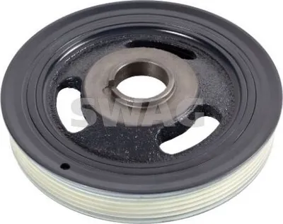 Produktbild von SWAG 62 93 1100 Riemenscheibe Kurbelwelle für FORD Fiesta Mk6 Schrägheck (JA8, JR8) 158mm 5-Rippen