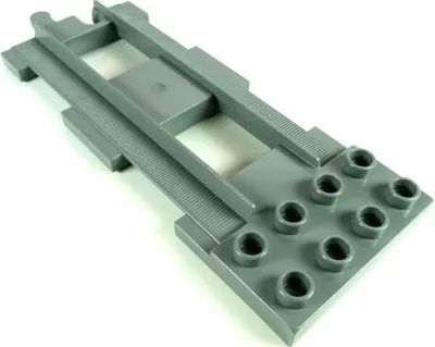 Produktbild von 1 x Schiene Endstück Eisenbahn Ende grau Lego Duplo C35