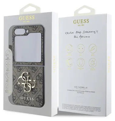 Obrázok produktu pre GUESS puzdro pre SAMSUNG Z Flip7 GUHCZF74GMGPI (PU Leather 4G Metal Logo) ružové