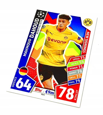 Image de Match Attax 2017/18 Ns4 Mahmoud Dahoud Card / New Signings
