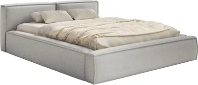 Produktbild von Selsey Tilves Slim – Polsterbett 200x200 mit Bettkasten und Lattenrost, Chenille, hellgrau