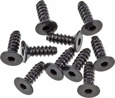 Produktbild von Axial AXA0413 Hex Sckt Tapping Flat Hd M2.6x8mm Blk(10)