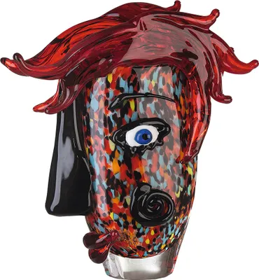 Produktbild von Casablanca by Gilde Glasart Designvase Confuso, durchgefärbt, handgearbeitet H. 30,5 cm,39892