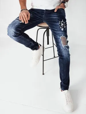 Zdjęcie produktu dla Dstreet Męskie spodnie jeansowe Thaddeusre ciemnoniebieskie 32