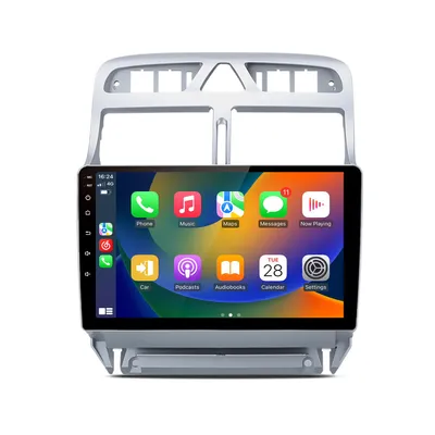 Produktbild von 9" Android15 6+128GB carplay Autoradio Für peugeot 307 SW CC 2002-2013 navigations 8kern SWC WIFI Bluetooth 4GSIM USB 2DIN