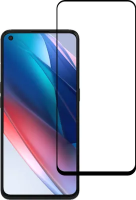 Produktbild von Smartphonica Displayschutzfolie geeignet für Oppo Find X3 Lite - Full Cover Tempered Glass - Gehärtetes Glas geeignet für Oppo Find X3 Lite