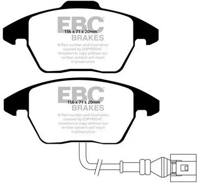 Image de Jeu de plaquettes de frein, frein à disque EBC BRAKES DP41517R