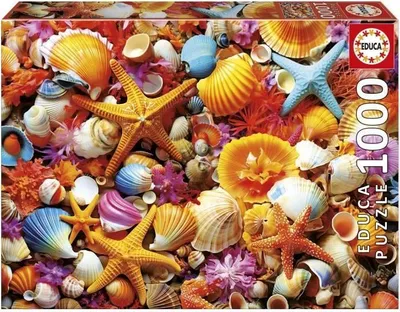 Produktbild von Puzzle, EDUCA Collage de Coquillages, 1000 Teile, 68x48 cm, Ab 12 Jahren