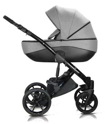Produktbild von Milukids Bacio 3-in-1 Kombikinderwagen Schwarz mit Babyschale (BAC-33)