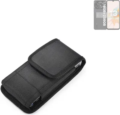 Produktbild von Holster Gürteltasche kompatibel mit UMIDIGI A15 Holster Gürtel Tasche wasserabweisend Handy Hülle Schutz Hülle Outdoor schwarz K-S-Trade