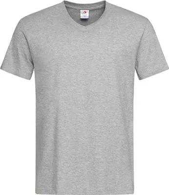 Produktbild von Stedman ST2300 | Classic V-Neck Herren T-Shirt - Farbe: Grey Heather - Größe: 3XL
