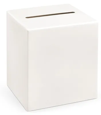 Produktbild von Box für cremefarbene Umschläge 24 x 24 x 24 cm PartyDeco