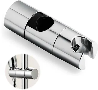 Produktbild von Ibenzoa® Verstellbare Duschkopfhalterung ohne Bohren, drehbar – für Handbrause an Duschstange Ø 18–25 mm, verchromtes ABS, rostfrei