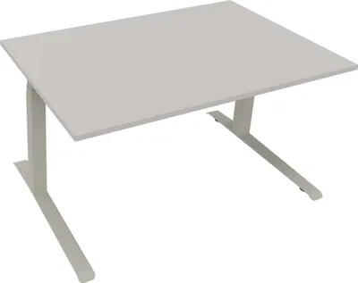 Produktbild von Sitz-/Stehtisch Kufe Doppels. Quad. B1400xT900xH645-1275 si/Lichtgrau