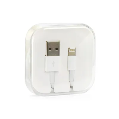 Produktbild von Kabel USB passend für iPhone Lightning 8-pin HD4 1 Metr weiß BOX
