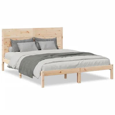 Produktbild von vidaXL Massivholzbett Extra Lang ohne Matratze 160x210 cm