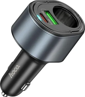 Immagine prodotto di Caricabatterie da auto Hoco USB A + USB C + accendisigari PD QC3.0 3A 35W Z56 nero