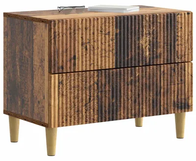 Image de Cabinet de chevet avec tiroir Bois ancien 62 x 34,5 x 48 cm