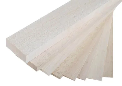 Produktbild von Balsaholzplatte für Modellbau und Bastelarbeiten, 100 cm x 10 cm x 40 mm