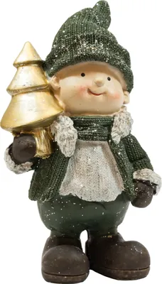 Produktbild von Wichtel Junge Kind Deko Figur Skulptur Mädchen Frau Zwerg Gnom Weihnachtswichtel