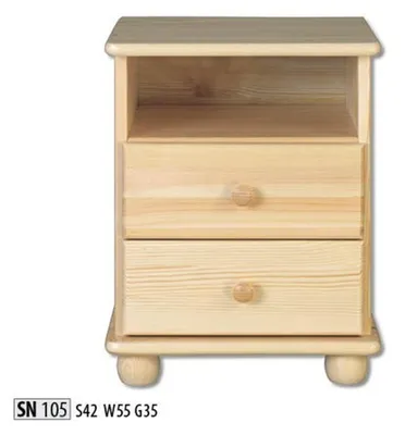 Produktbild von massiv Nachttisch Holz Nachttische Tisch Konsolen Kommode Landhaus Stil Konsolen
