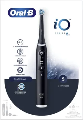 Produktbild von Oral-B iO 6 Vibrierende Zahnbürste für Erwachsene Schwarz
