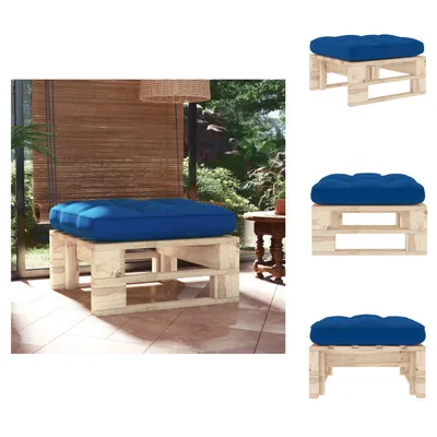 Image de vidaXL Tabouret de jardin en palette Bois de pin imprégné - éléments de canapé de jardin