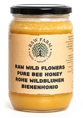Produktbild von Raw Farm - Honig - Imkerhonig aus Wildblumen, Roh & Naturbelassen, 900g