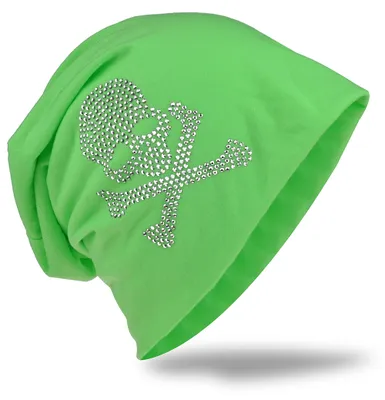 Produktbild von Beanie Muetze Pirat Grasgruen