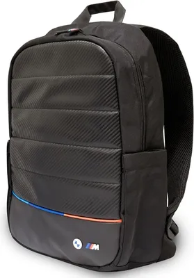 Productafbeelding van BMW rugzak BMBP15COCARTCBK, 16 inch, zwart/carbon, tricolor