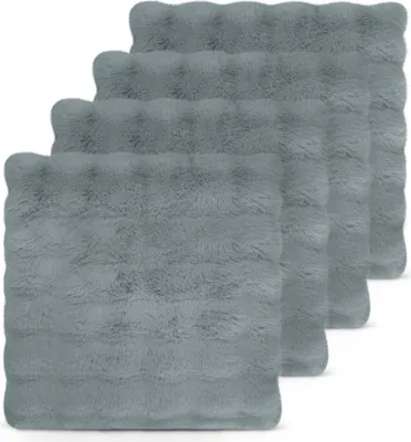 Produktbild von Aspero 4er Set Kissenbezüge aus Fellimitat 60x60 cm