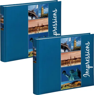 Produktbild von 2 x 1A PHOTO PORST Hama Buchalbum Giro 26x26 cm