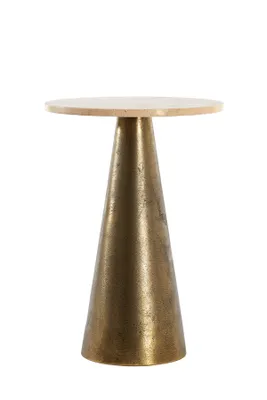 Produktbild von Light & Living - Beistelltisch Ynez - Sand/Antik Bronze - 36x36x51cm