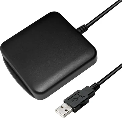 Image de ACS ACR39U-U1 USB Smart Card Reader Writer - Lecteur de cartes à puce à contact portable, noir