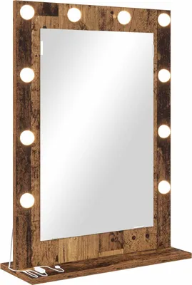 Zdjęcie produktu dla vidaXL Lustro umywalkowe prostokątne z drewna odzyskanego 70 x 50 x 18 cm
