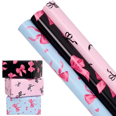 Produktbild von Geschenkpapierrollen, 43 cm x 3 m, für festliche Dekorationen